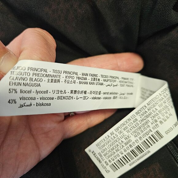 NWT ZARA Mini Dress in red print size m - Picture 14 of 16